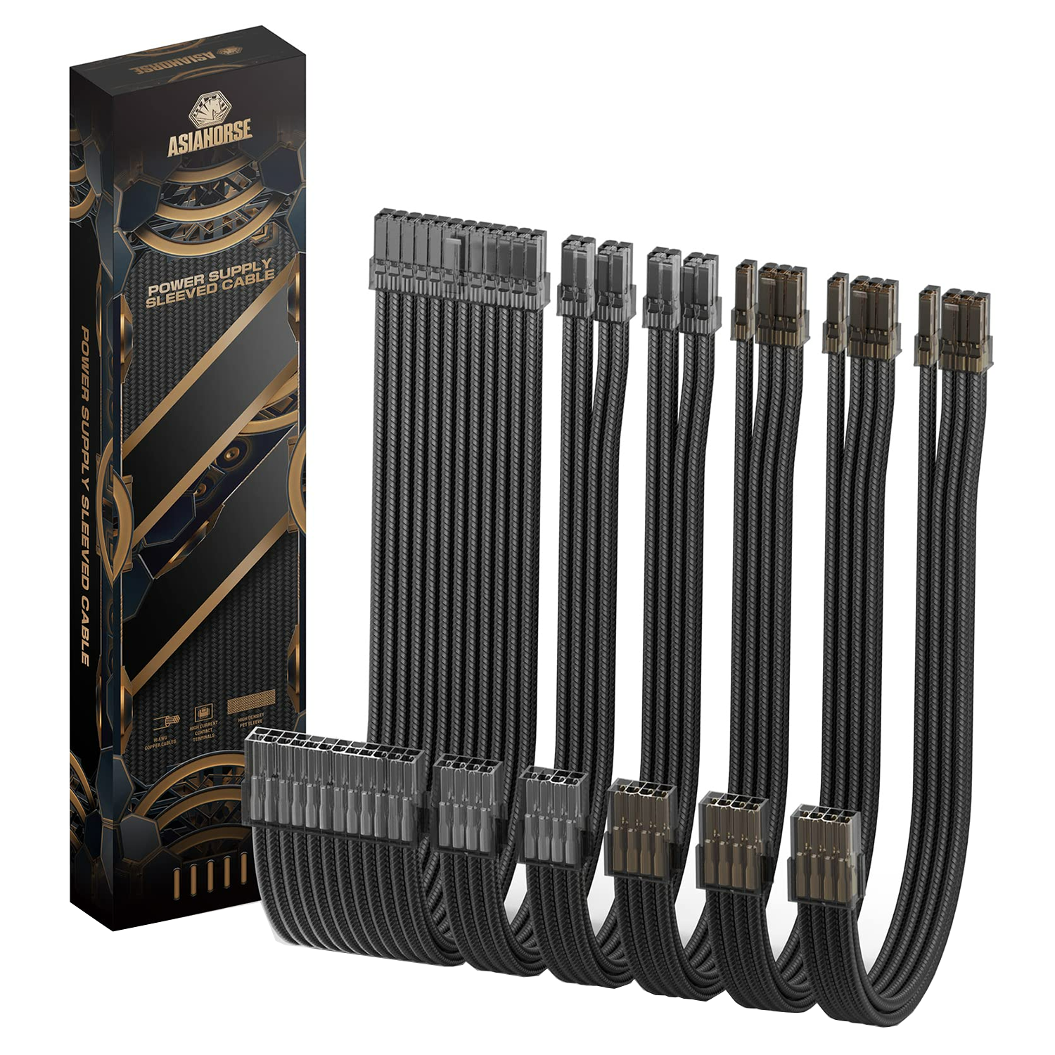 AsiaHorse Transparent Series PSU Uzatma Kablosu