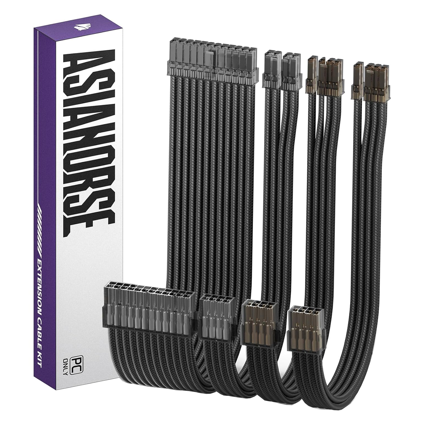 AsiaHorse Transparent Series PSU Uzatma Kablosu