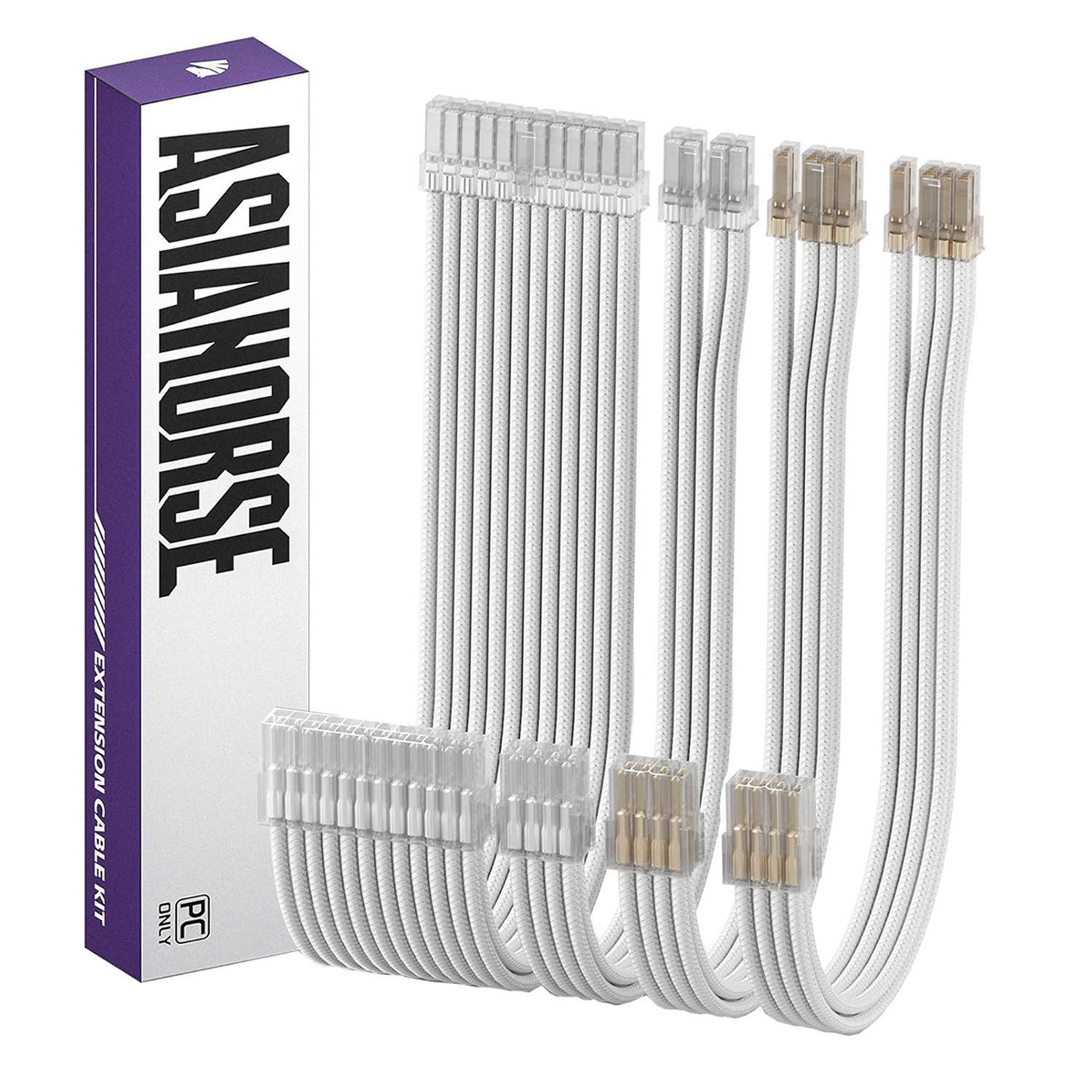 AsiaHorse Transparent Series PSU Uzatma Kablosu