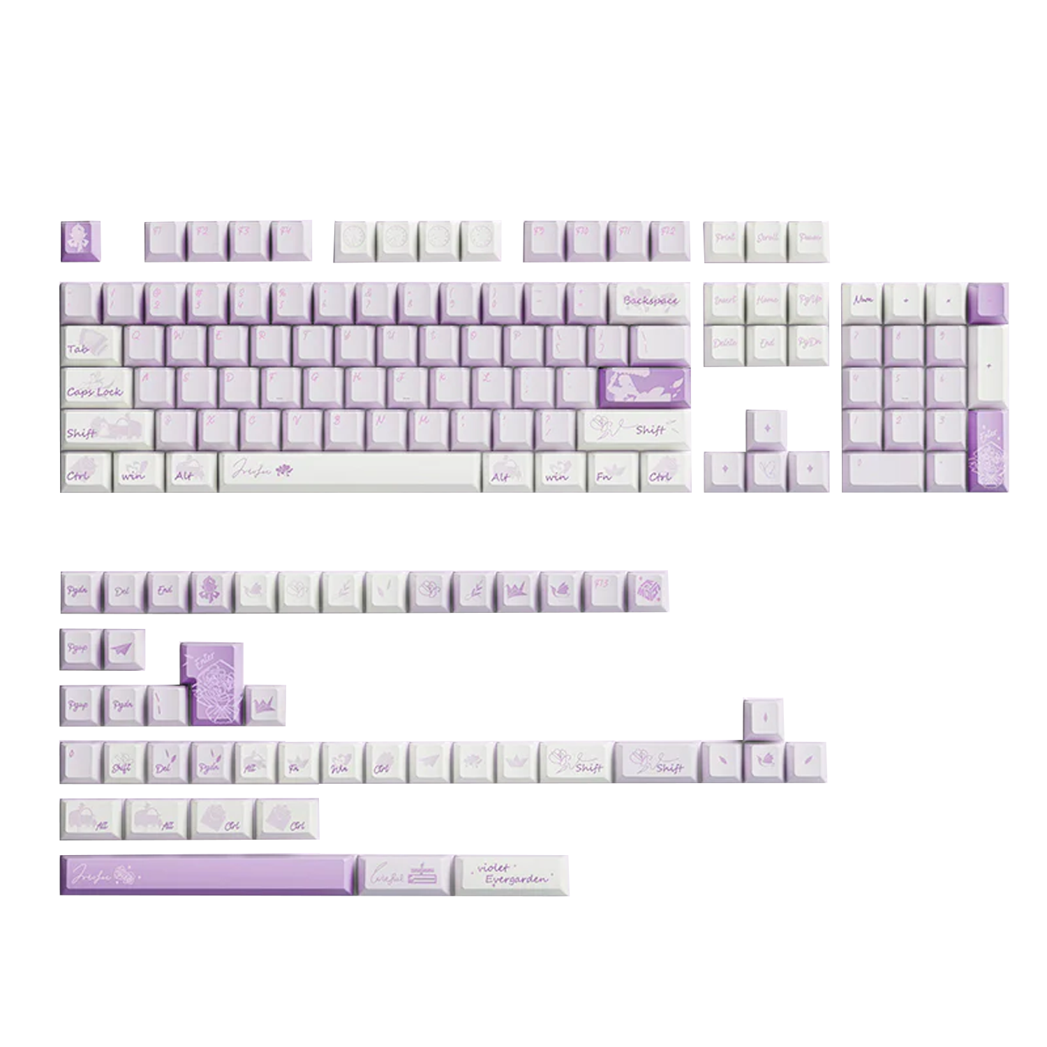 KEYMOJI STUDIO Violet Garden Tuş Takımı