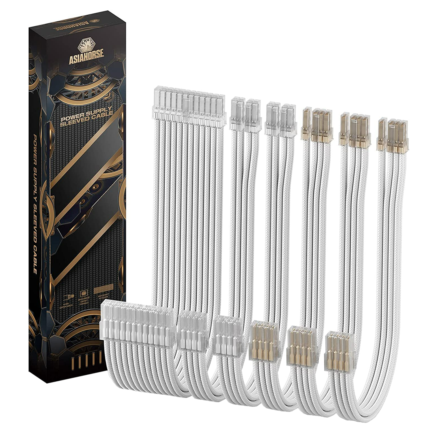 AsiaHorse Transparent Series PSU Uzatma Kablosu