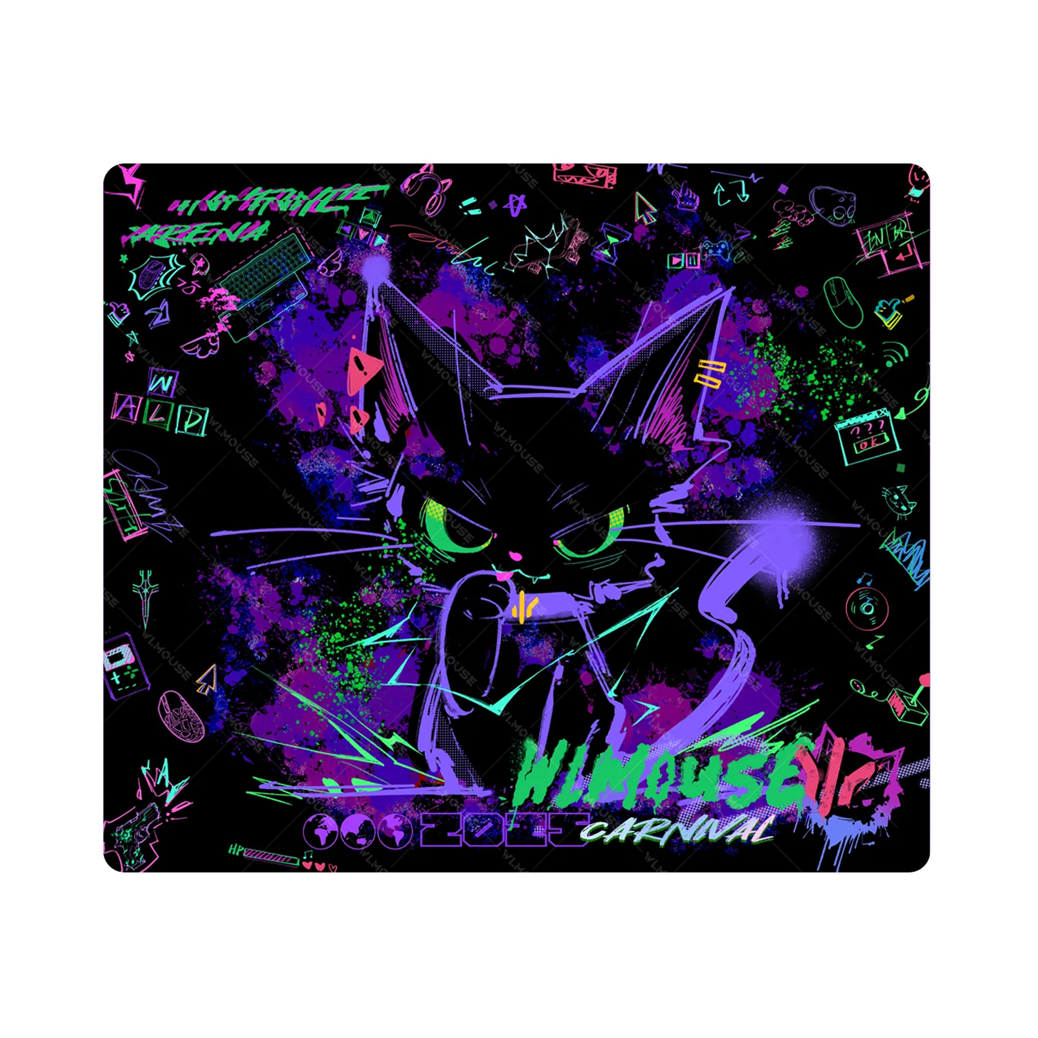 WLmouse Cyber Grafitti Poron Mousepad